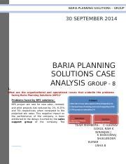 Baria Planning Solutions Case Analysis Ebook Reader