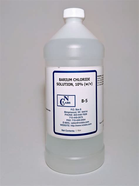 Barium Chloride Solution Epub