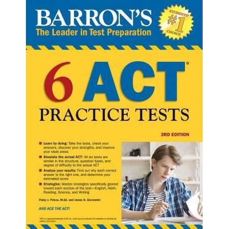 Barron s 6 ACT Practice Tests 3rd Edition PDF