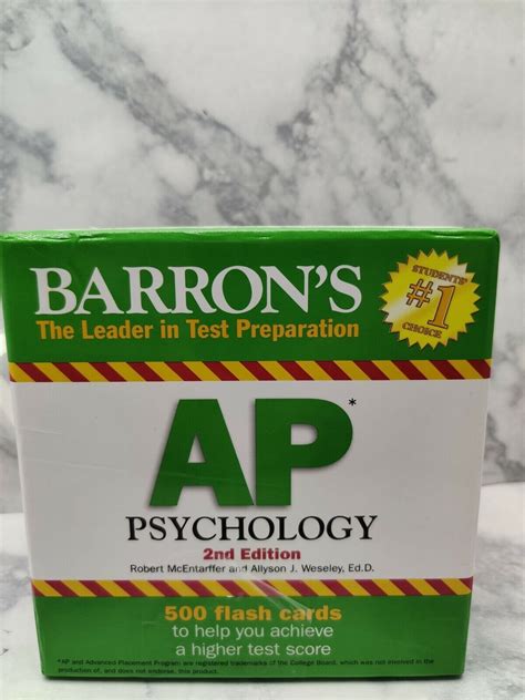 Barron s AP Psychology Flash Cards 2nd Edition Doc