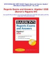 Barronaposs Regents Exams Amp Answers Book Doc