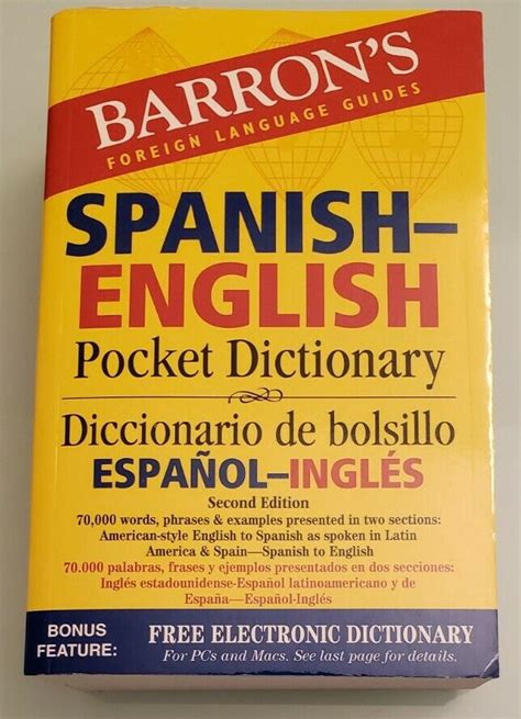 Barrons Spanish English Pocket Dictionary Dictionaries Epub