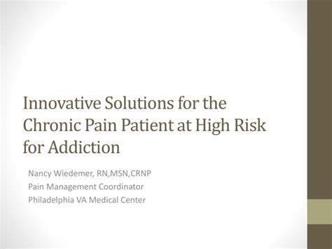 Bars to PA: 8,400 Innovative Solutions for Easing Chronic Pain