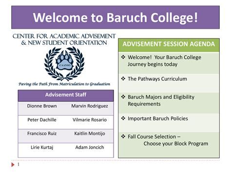 Baruch Academic Advisement: Your Gateway to Success