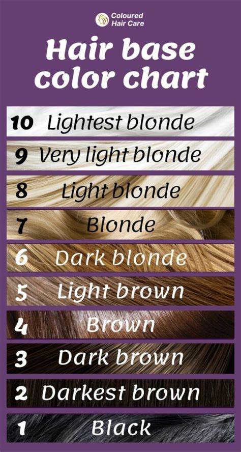 Base Hair Colour Chart