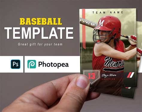 Baseball Card Template Photoshop