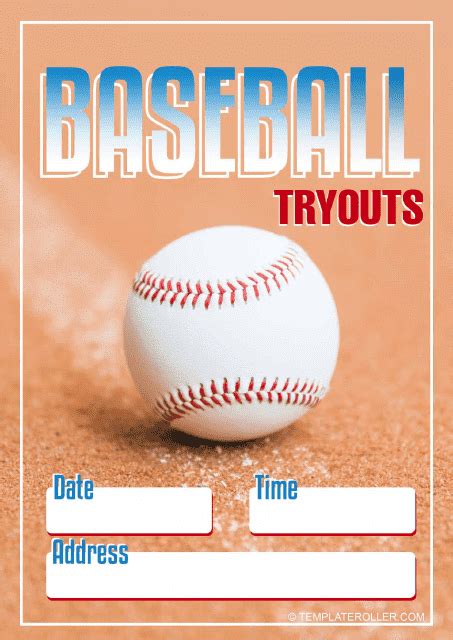 Baseball Templates Free Download