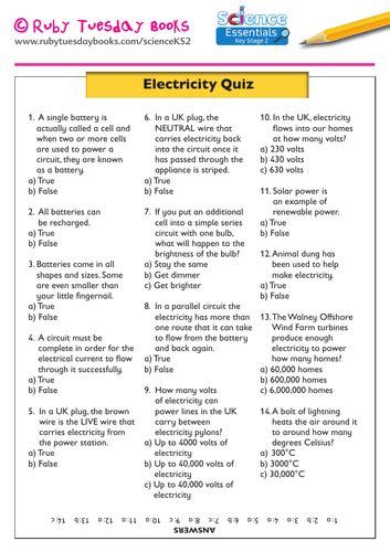 Basic Electrical Quiz With Answers Reader