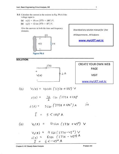 Basic Engineering Circuit Analysis 10th Edition Solutions Free Epub