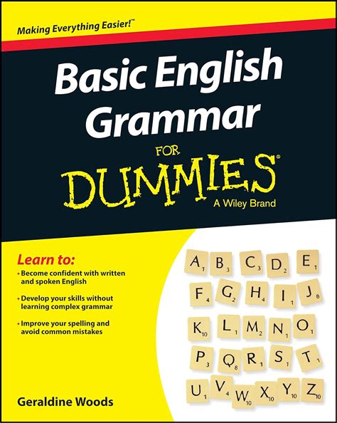 Basic English Grammar For Dummies US For Dummies Language and Literature Kindle Editon