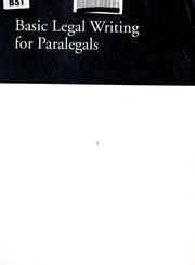 Basic Legal Writing for Paralegals 2nd Revised Edition Doc