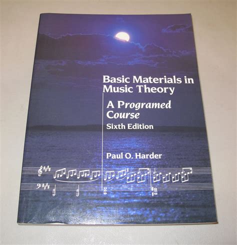 Basic Materials In Music Theory A Programed Course Epub