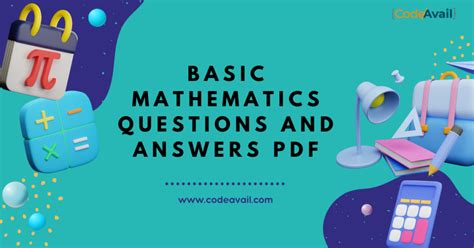 Basic Math And Answers PDF