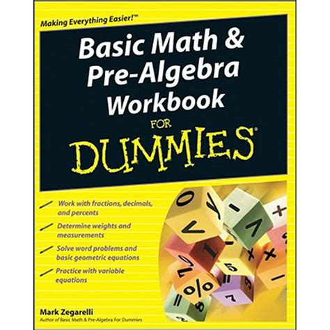 Basic Math Pre Algebra Workbook Dummies PDF