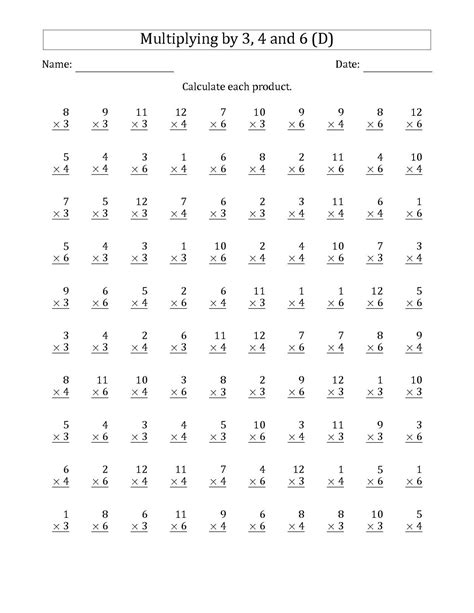 Basic Math Worksheets With Answers Doc