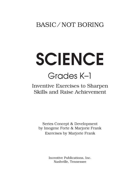 Basic Not Boring Middle Grades Science Book Answers Reader