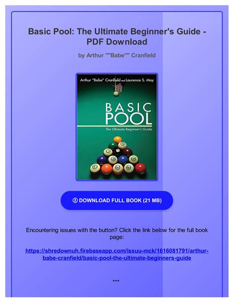 Basic Pool The Ultimate Begnner's Guide PDF