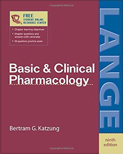 Basic and Clinical Pharmacology 9th Edition Doc