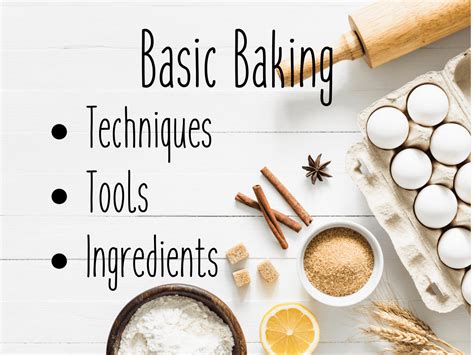 Basic baking techniques: