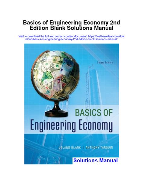 Basics Engineering Economy First Edition Solution Manual Reader