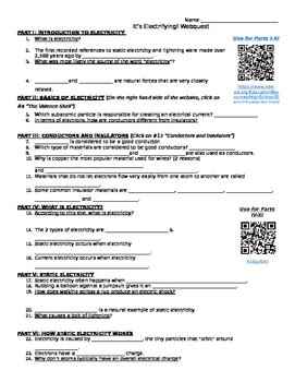 Basics Of Electricity Webquest Answer Key Doc