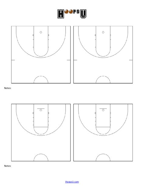 Basketball Printable Play Sheets