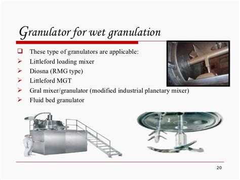 Batch-type granulators: