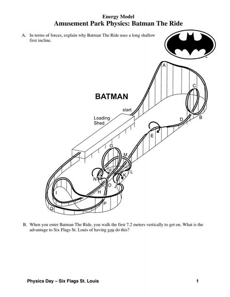 Batman The Ride Physics Answers Reader