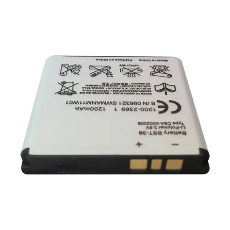 Battery Sony Ericsson BST 38 Lithium Polymer PDF