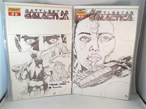 Battlestar Galactica Comic Book 2 Adriano Batista Sketch Incentive Cover Kindle Editon