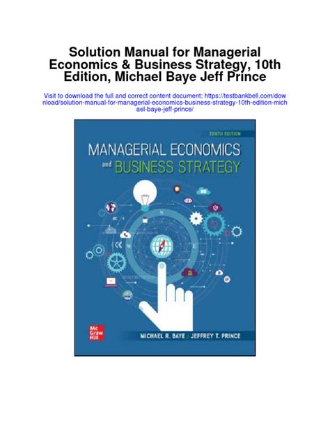 Baye And Prince Managerial Economics Download Free Pdf Ebook Doc