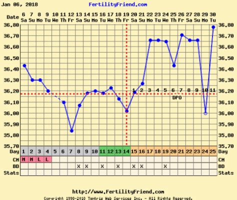 Bbt Chart Implantation Dip