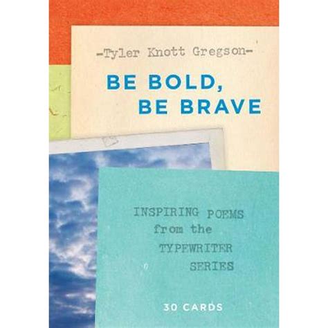 Be Bold Be Brave 30 Cards Postcard Book Inspiring Poems from the Typewriter Series Kindle Editon