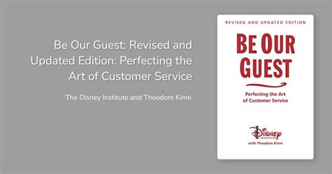 Be Our Guest: Perfecting the art of customer service Ebook Doc