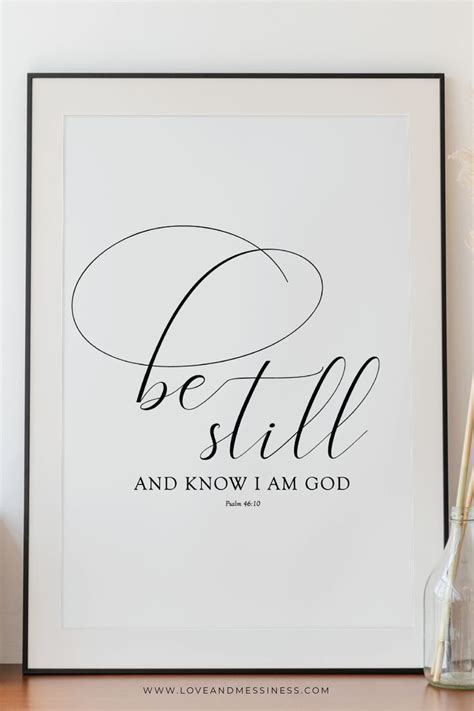 Be Still And Know That I Am God Printable