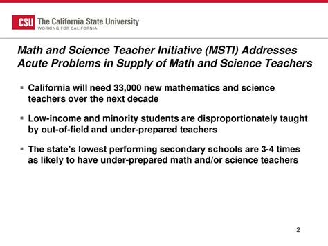 Be prepared for math and science.
