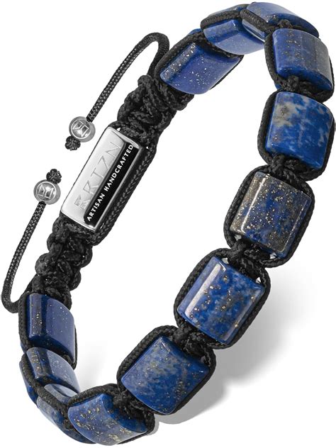 Beaded Lapis Lazuli Bracelets: