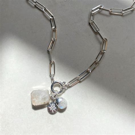 Beaded Moonstone Necklace: A Celestial Gem for Tranquility and Intuition