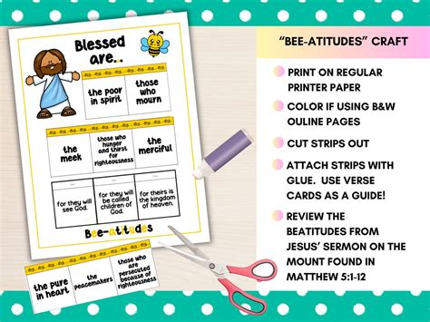 Beatitudes Printable Craft