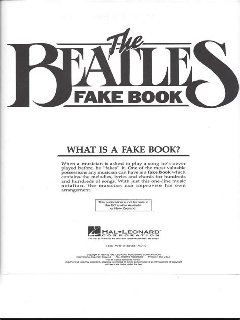 Beatles Fake Book Pdf Reader