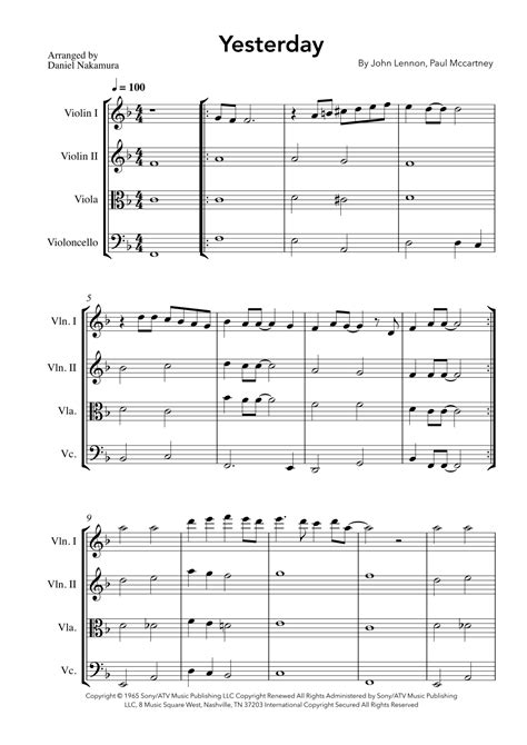 Beatles String Quartet Sheet Music Ebook Epub