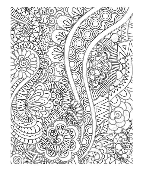 Beautiful Designs and Patterns Adult Coloring Book Doc