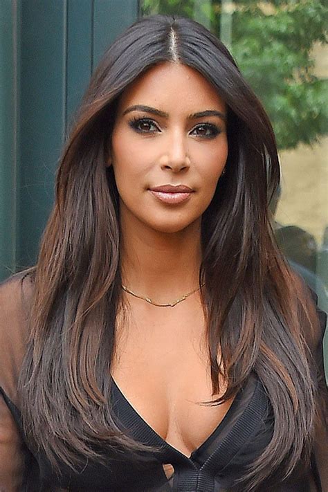 Beautiful Lace Front Straight Long Kim Kardashian Wigs