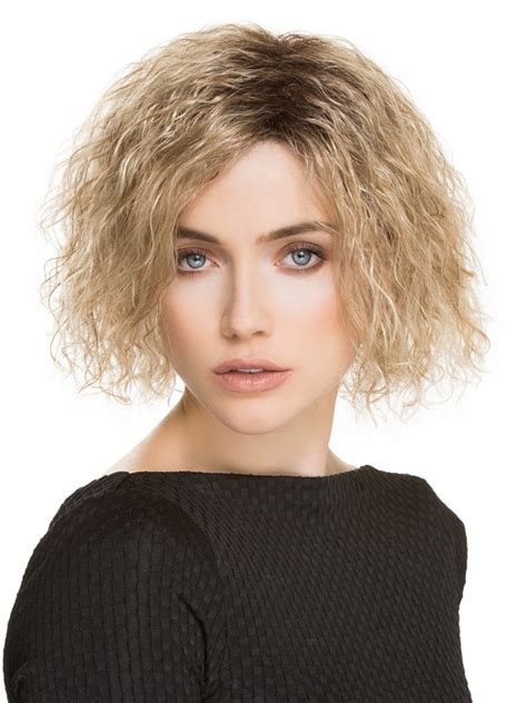 Beautiful Without Bangs: Capless Curly Blonde Medium Wigs