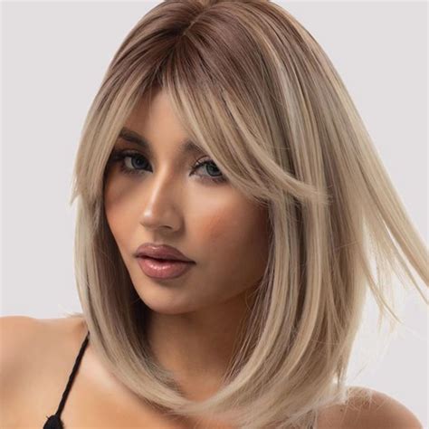 Beautiful vs Gorgeous: Straight Blonde Wigs with Bangs