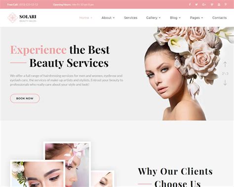 Beauty Website Templates