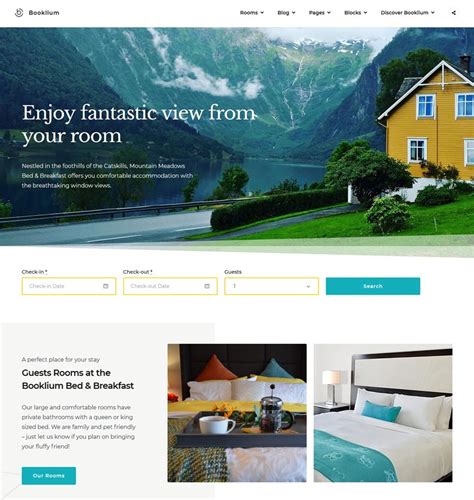 Bed And Breakfast Website Template