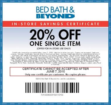Bed Beyond Coupon Printable