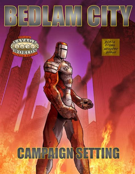 Bedlam City Savage Worlds Edition Epub