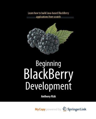 Beginning BlackBerry Development PDF